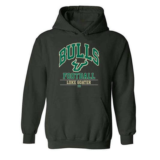 USF - NCAA Football : Luke Goater - Classic Fashion Shersey Hooded Sweatshirt-0
