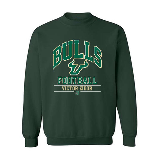 USF - NCAA Football : Victor Zidor - Classic Fashion Shersey Crewneck Sweatshirt-0