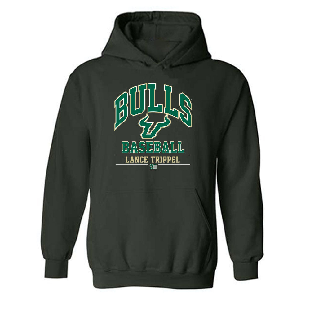 USF - NCAA Baseball : Lance Trippel - Classic Fashion Shersey Hooded Sweatshirt-0