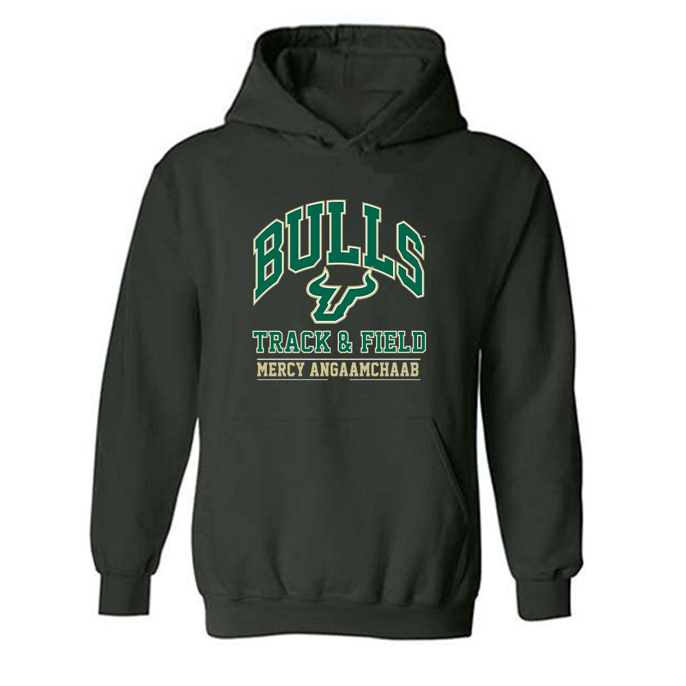 USF - NCAA Women's Track & Field : Mercy Angaamchaab - Classic Fashion Shersey Hooded Sweatshirt-0