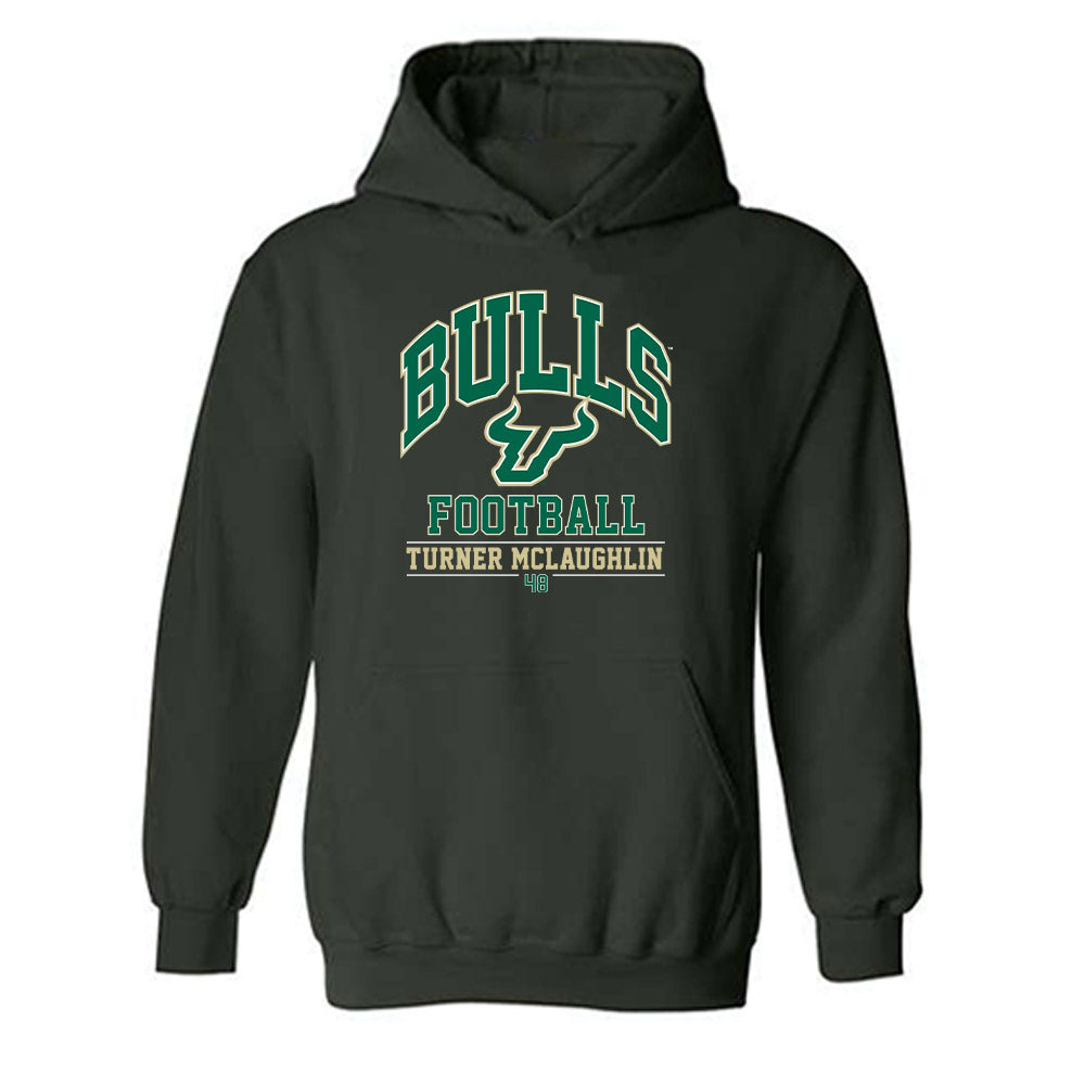 USF - NCAA Football : Turner McLaughlin - Classic Fashion Shersey Hooded Sweatshirt-0