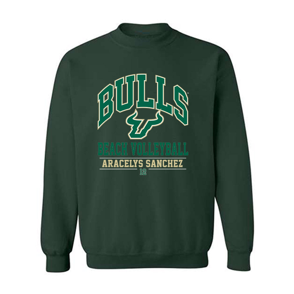 USF - NCAA Beach Volleyball : Aracelys Sanchez - Classic Fashion Shersey Crewneck Sweatshirt-0