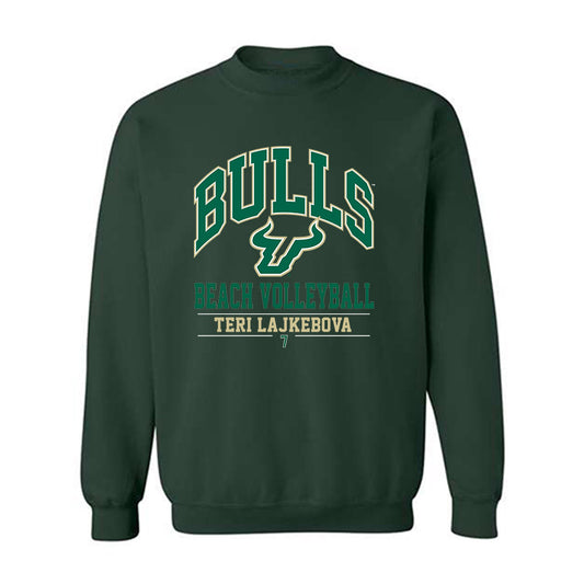 USF - NCAA Beach Volleyball : Teri Lajkebova - Classic Fashion Shersey Crewneck Sweatshirt-0