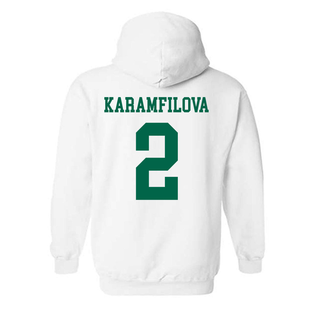 USF - NCAA Women's Basketball : Yana Karamfilova - Classic Fashion Shersey Hooded Sweatshirt-1
