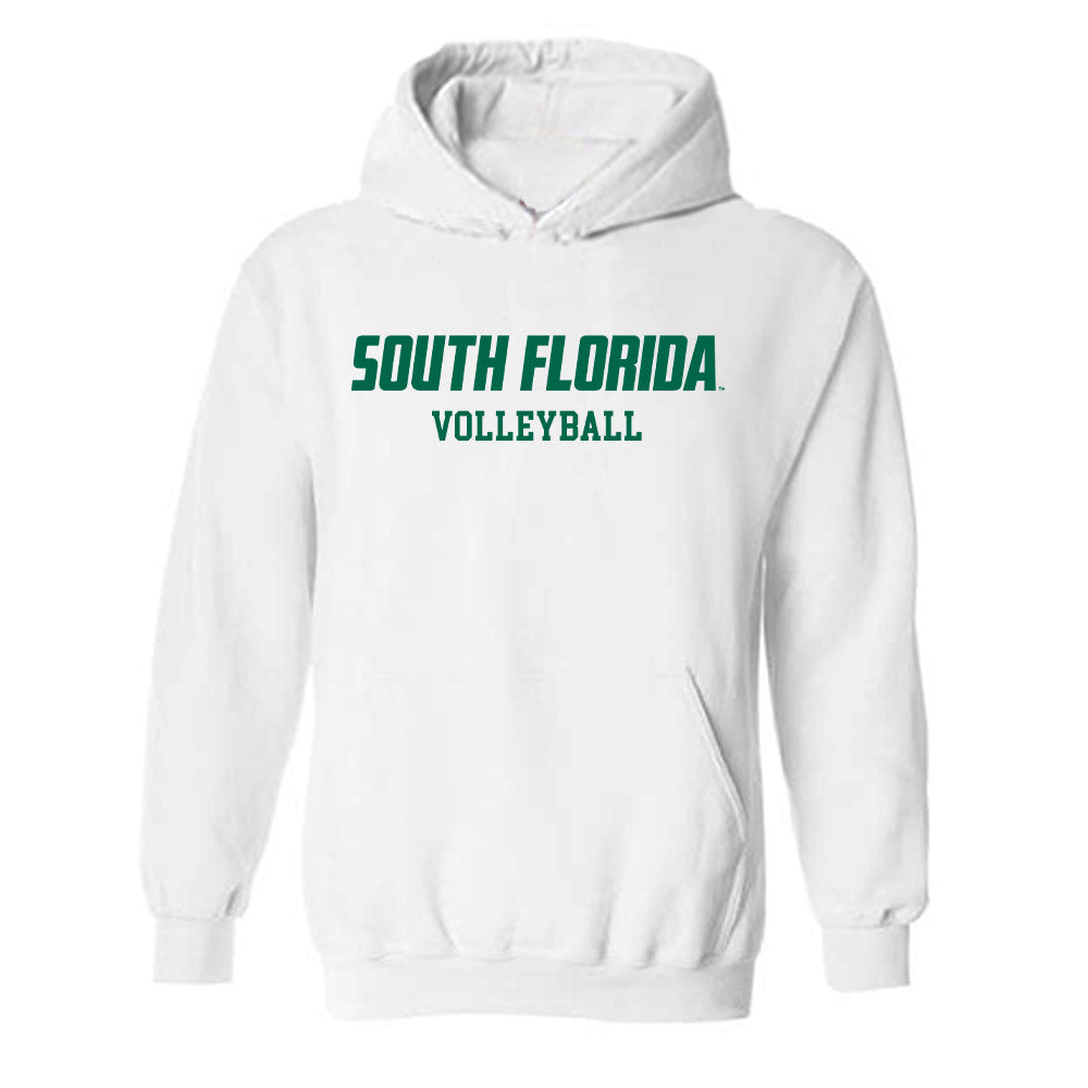 USF - NCAA Women's Volleyball : Emelyn Stettin - Classic Fashion Shersey Hooded Sweatshirt-0