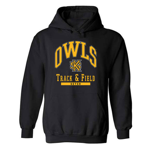Kennesaw - NCAA Men's Track & Field : Trey Geter - Classic Fashion Shersey Hooded Sweatshirt-0