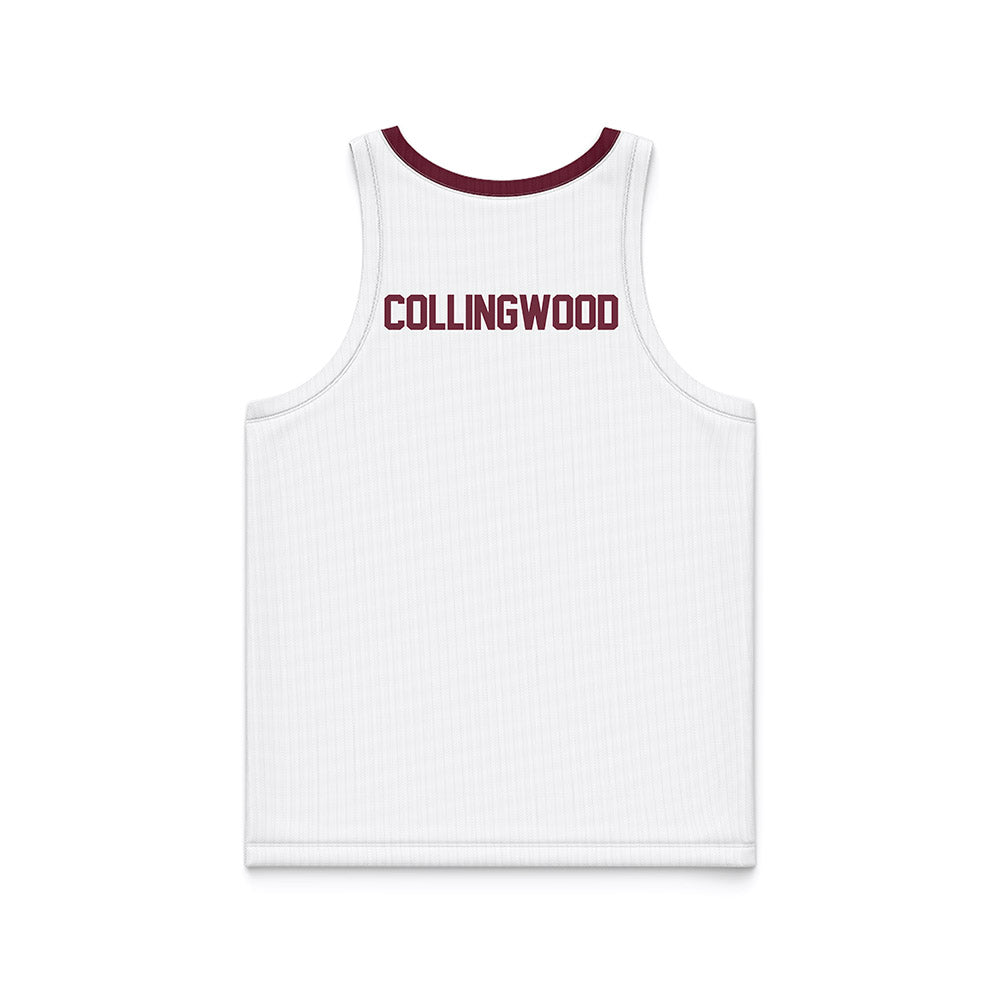 Mississippi State - NCAA Men's Basketball : Jalyn Collingwood - White Basketball Jersey-1