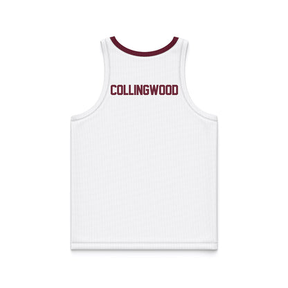 Mississippi State - NCAA Men's Basketball : Jalyn Collingwood - White Basketball Jersey-1