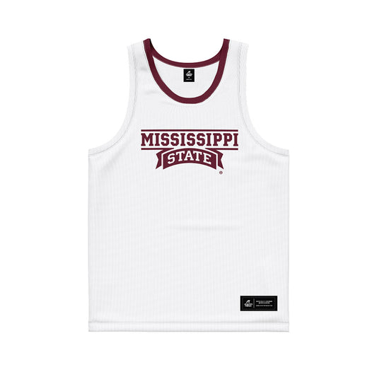 Mississippi State - NCAA Men's Basketball : Rj Johnson - White Basketball Jersey-0