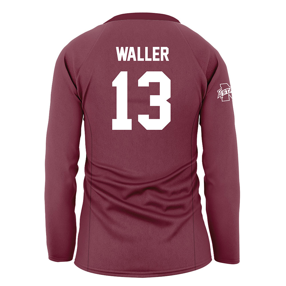 Mississippi State - NCAA Women's Volleyball : Sydnie Waller - Maroon Volleyball Jersey-1