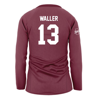 Mississippi State - NCAA Women's Volleyball : Sydnie Waller - Maroon Volleyball Jersey-1