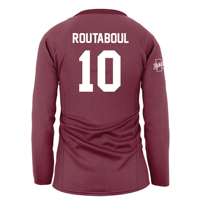 Mississippi State - NCAA Women's Volleyball : Paloma Routaboul - Maroon Volleyball Jersey-1
