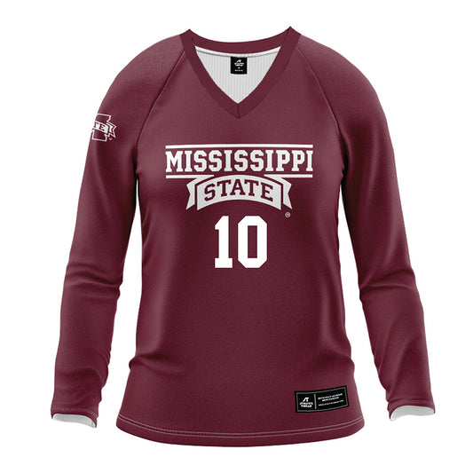 Mississippi State - NCAA Women's Volleyball : Paloma Routaboul - Maroon Volleyball Jersey-0