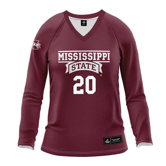 Mississippi State - NCAA Women's Volleyball : Noella Obi - Maroon Volleyball Jersey-0