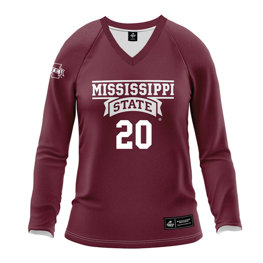 Mississippi State - NCAA Women's Volleyball : Noella Obi - Maroon Volleyball Jersey-0