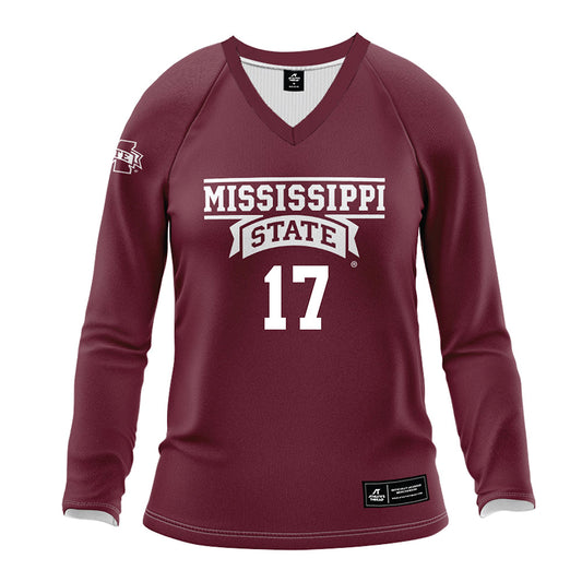 Mississippi State - NCAA Women's Volleyball : Kyla Scharfman - Maroon Volleyball Jersey-0