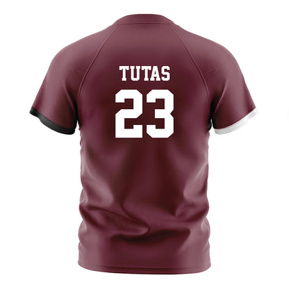 Mississippi State - NCAA Women's Soccer : Ashley Tutas - Maroon Soccer Jersey-1