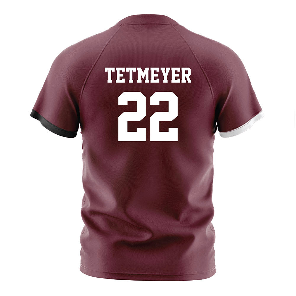 Mississippi State - NCAA Women's Soccer : Liesel Tetmeyer - Maroon Soccer Jersey-1