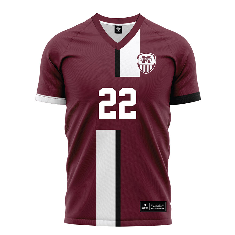 Mississippi State - NCAA Women's Soccer : Liesel Tetmeyer - Maroon Soccer Jersey-0