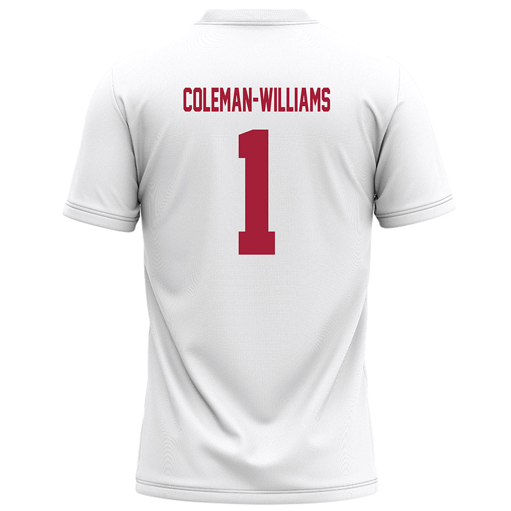 Alabama - NCAA Football : Ryan Coleman-Williams - White Football Jersey-1