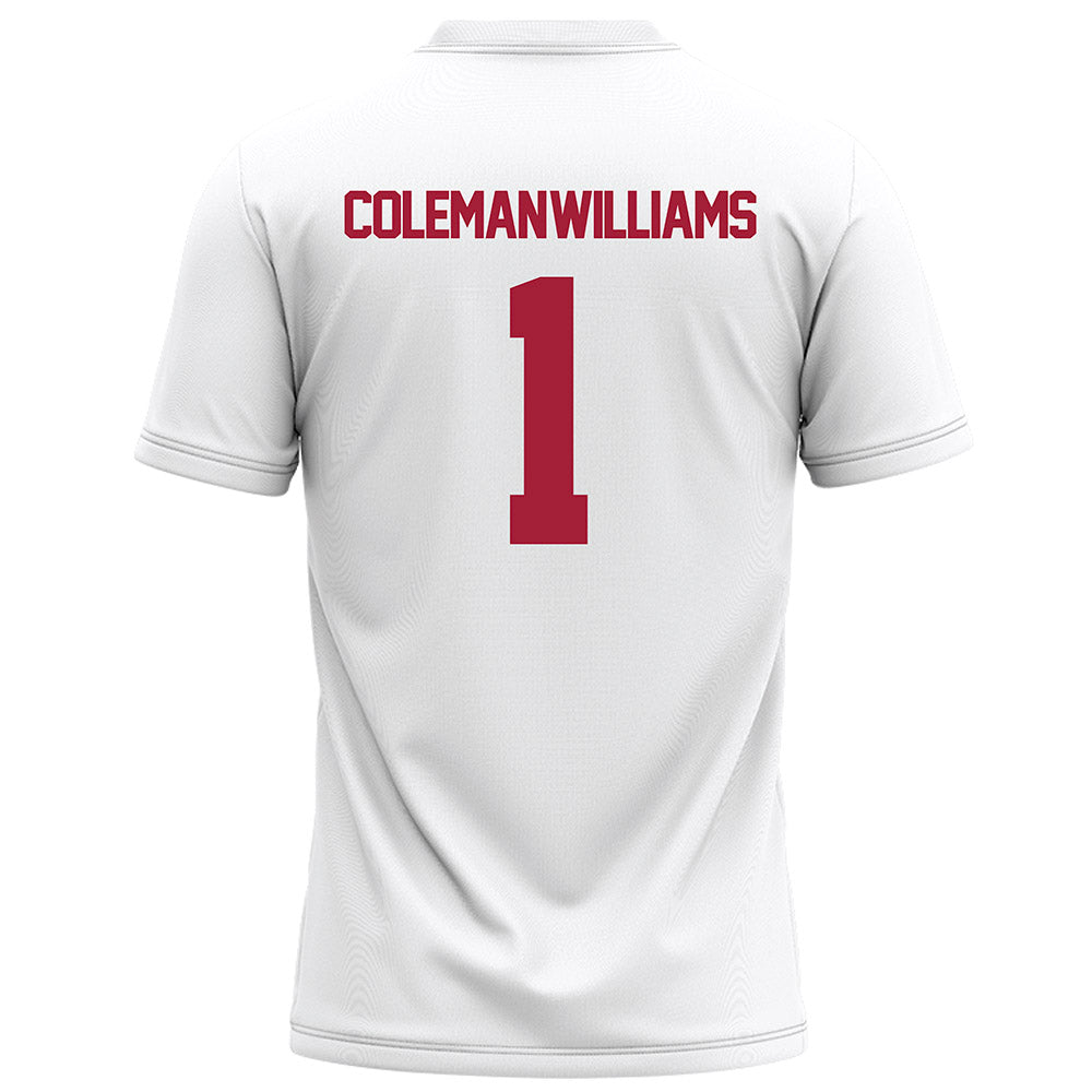 Alabama - NCAA Football : Ryan Coleman-Williams - White Football Jersey-1