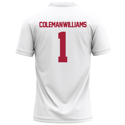 Alabama - NCAA Football : Ryan Coleman-Williams - White Football Jersey-1