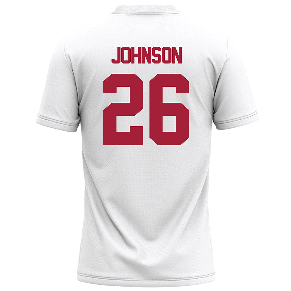 Alabama - NCAA Football : Mhari Johnson - White Football Jersey-1
