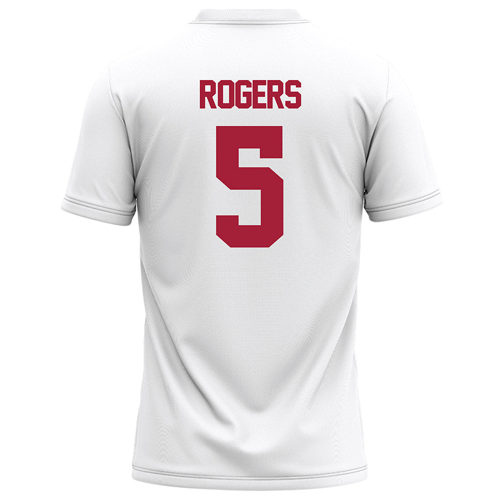 Alabama - NCAA Football : Noah Rogers - White Football Jersey-1