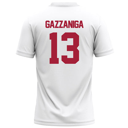 Alabama - NCAA Football : John Gazzaniga - White Football Jersey-1