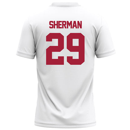 Alabama - NCAA Football : Nick Sherman - White Football Jersey-1