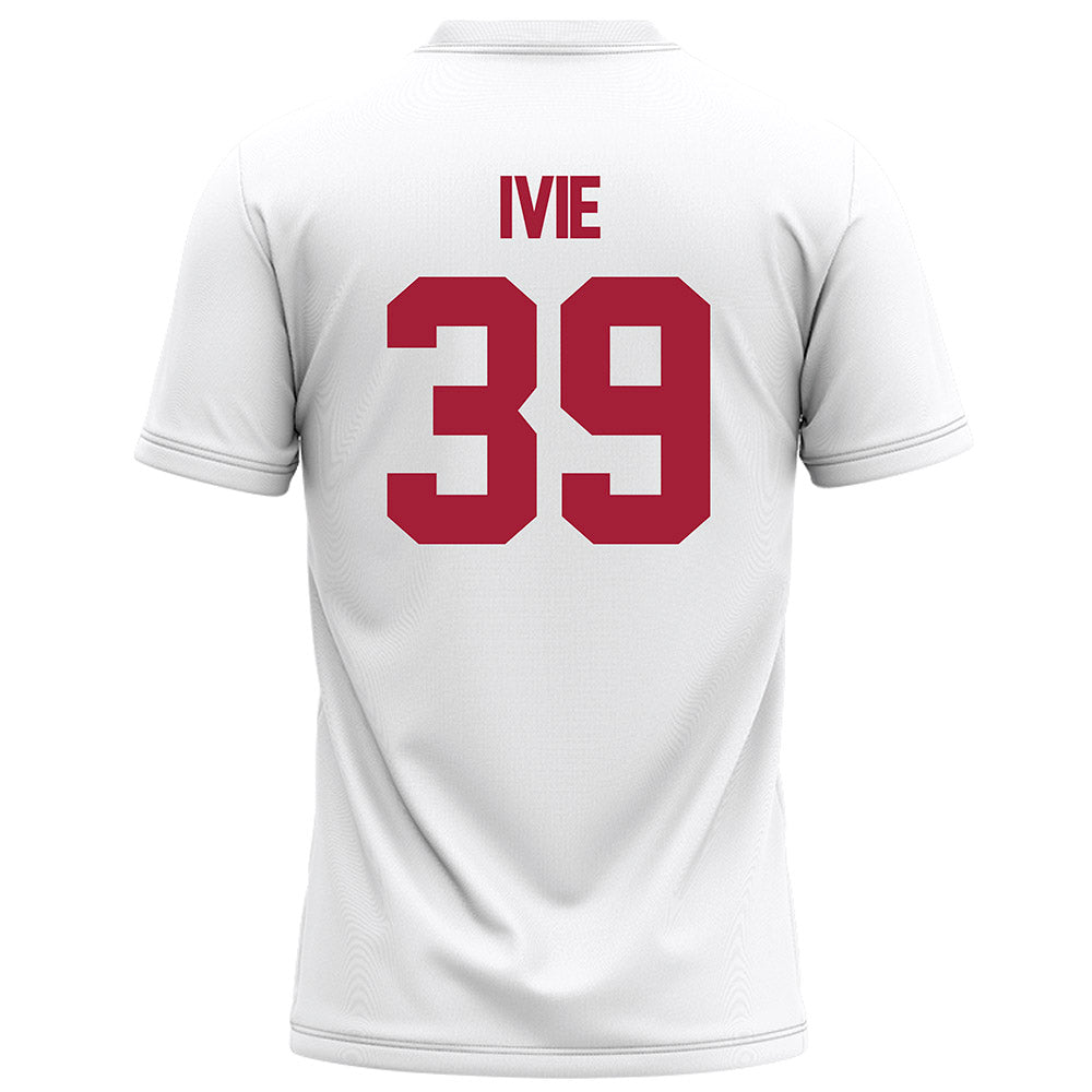Alabama - NCAA Football : Jake Ivie - White Football Jersey-1