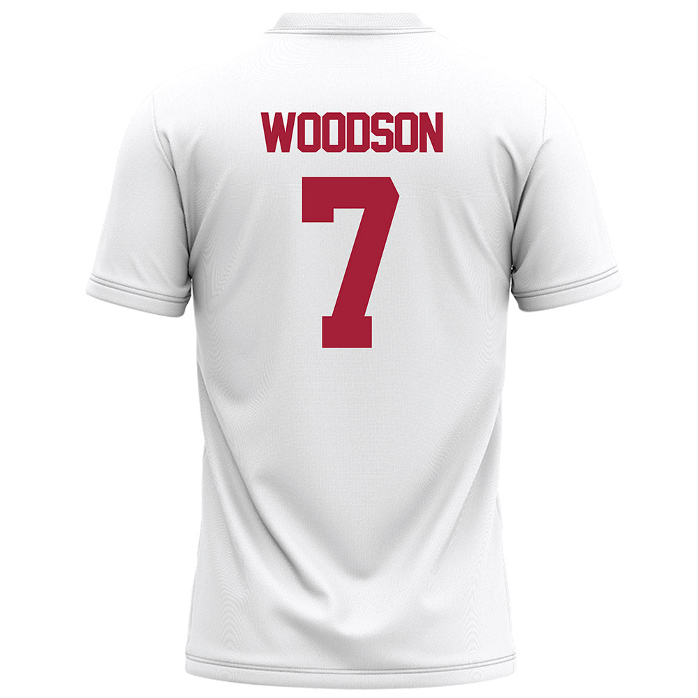 Alabama - NCAA Football : Caleb Woodson - White Football Jersey-1