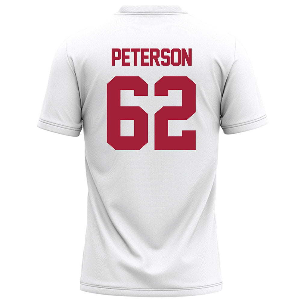 Alabama - NCAA Football : Davis Peterson - White Football Jersey-1