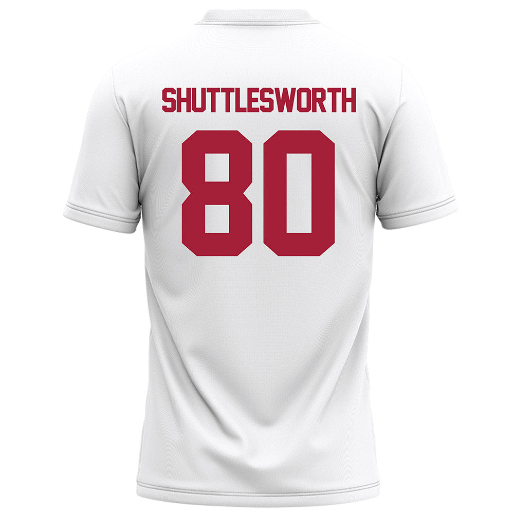 Alabama - NCAA Football : Jaxon Shuttlesworth - White Football Jersey-1