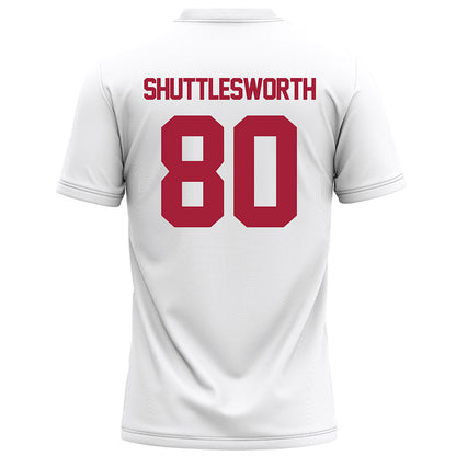 Alabama - NCAA Football : Jaxon Shuttlesworth - White Football Jersey-1