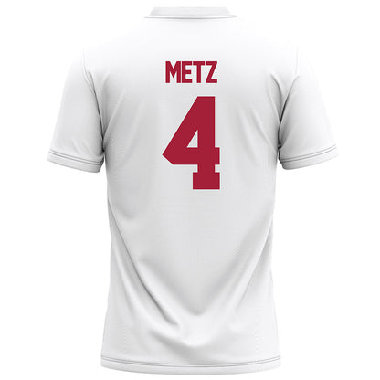 Alabama - NCAA Football : Luke Metz - White Football Jersey-1