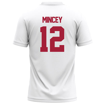 Alabama - NCAA Football : Zavier Mincey - White Football Jersey-1