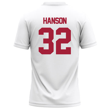 Alabama - NCAA Football : Griffin Hanson - White Football Jersey-1