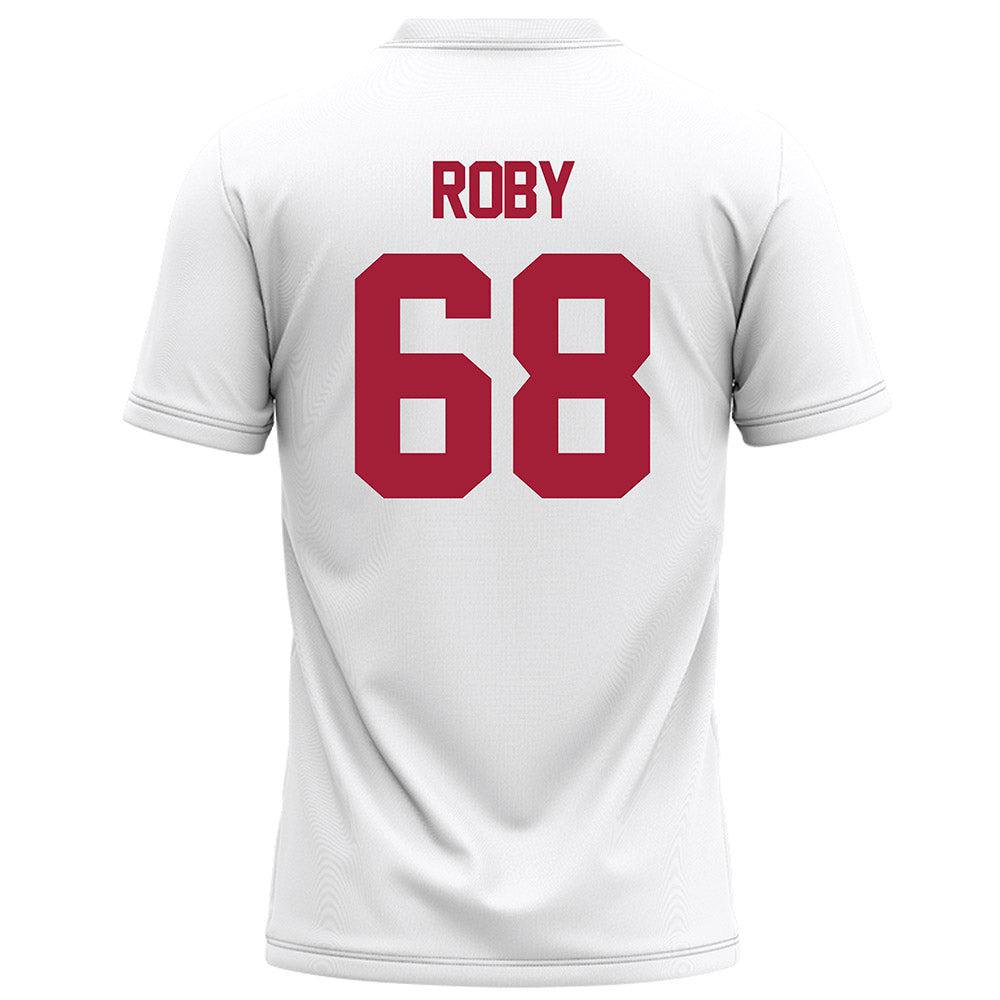 Alabama - NCAA Football : Billy Roby - White Football Jersey-1