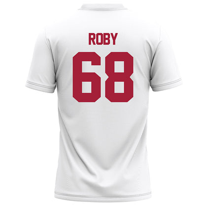 Alabama - NCAA Football : Billy Roby - White Football Jersey-1