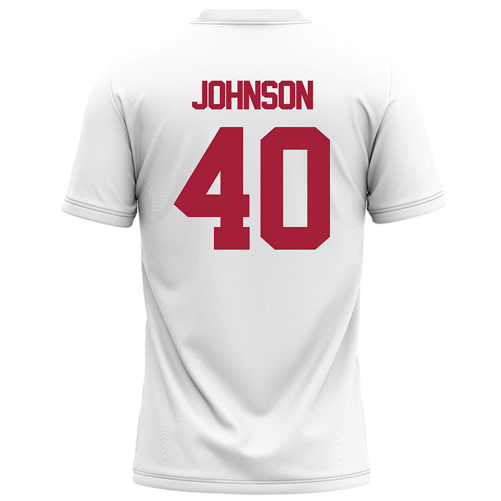 Alabama - NCAA Football : Grant Johnson - White Football Jersey-1