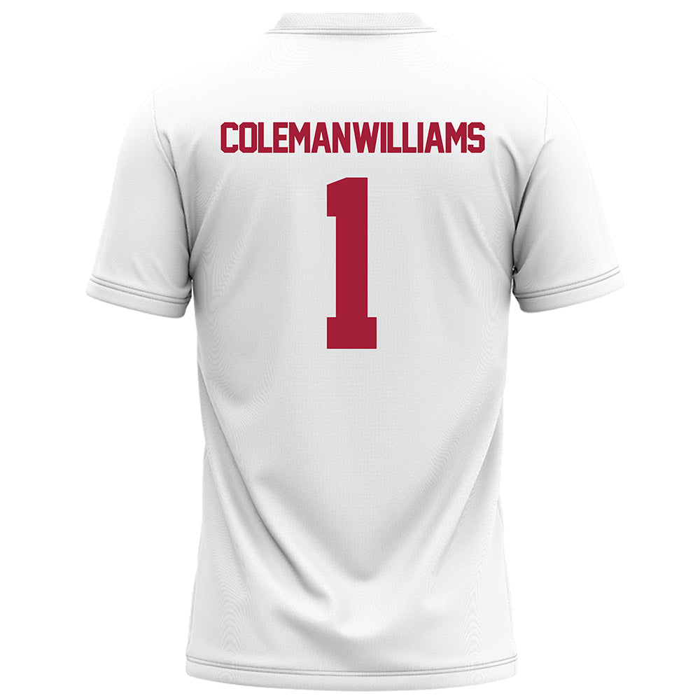 Alabama - NCAA Football : Ryan Coleman-Williams - White Football Jersey-1