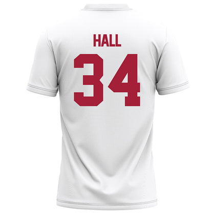 Alabama - NCAA Football : Zay Hall - White Football Jersey-1
