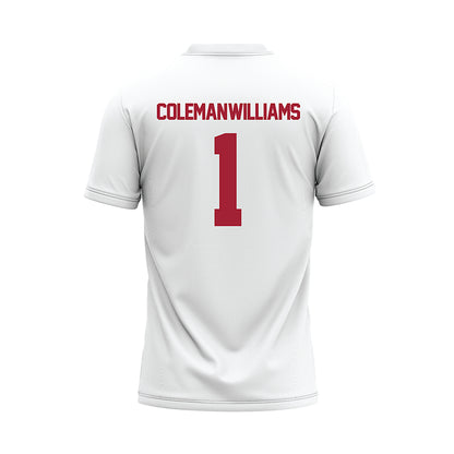Alabama - NCAA Football : Ryan Coleman-Williams - White Football Jersey-1