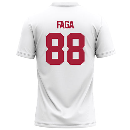 Alabama - NCAA Football : Isaia Faga - White Football Jersey-1
