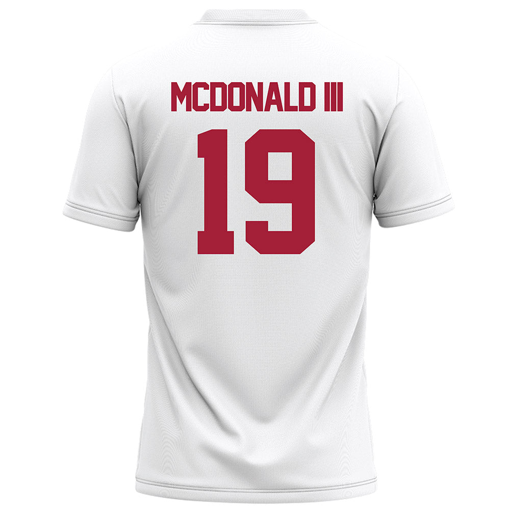 Alabama - NCAA Football : Chuck McDonald III - White Football Jersey-1