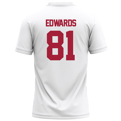 Alabama - NCAA Football : Kaleb Edwards - White Football Jersey-1