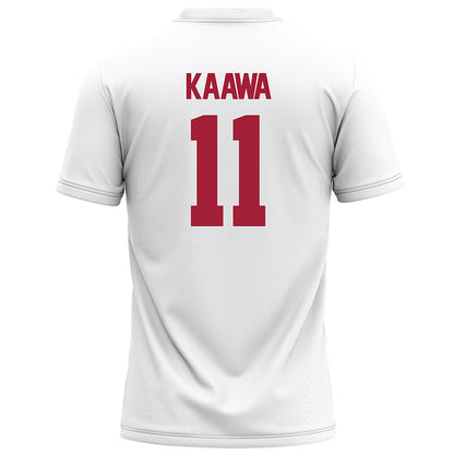 Alabama - NCAA Football : Tayden-Evan Kaawa - White Football Jersey-1