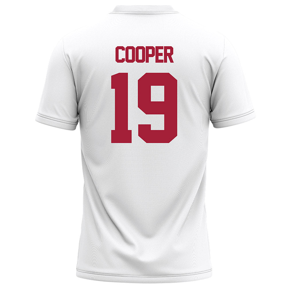 Alabama - NCAA Football : John Cooper - White Football Jersey-1
