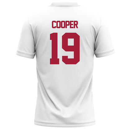 Alabama - NCAA Football : John Cooper - White Football Jersey-1